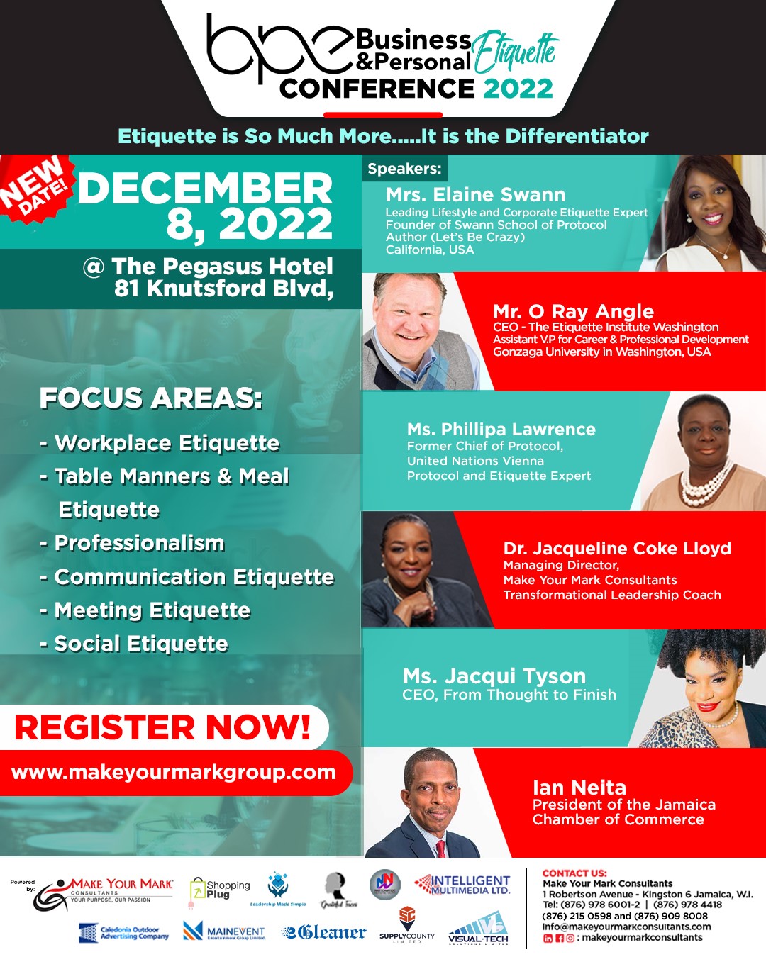 Business and Personal Etiquette Conference Flyer